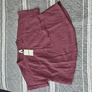 NWT PACT Coastal Gauze Popover Top, size medium